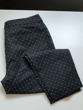 Liz Claiborne Black and White Polka Dot Dress Pants